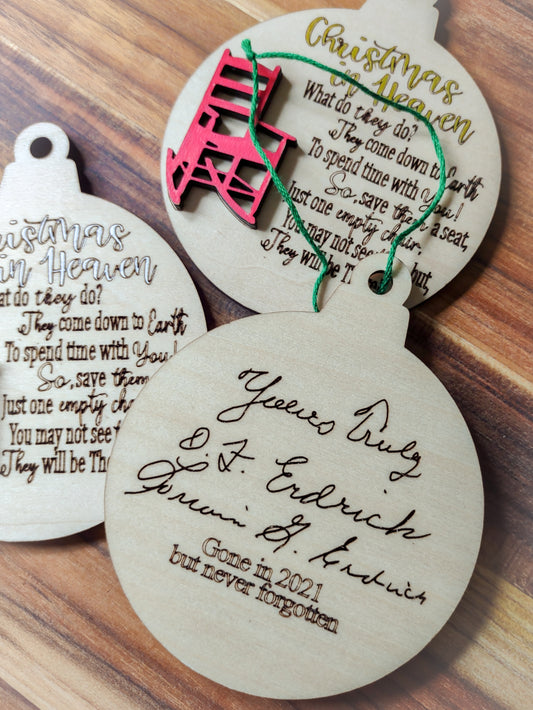 Christmas Memorial Ornament