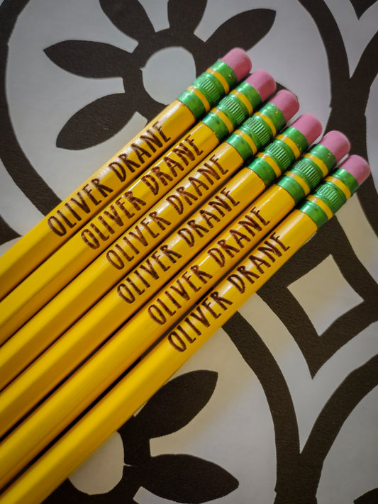 Personalized Engraved Pencils