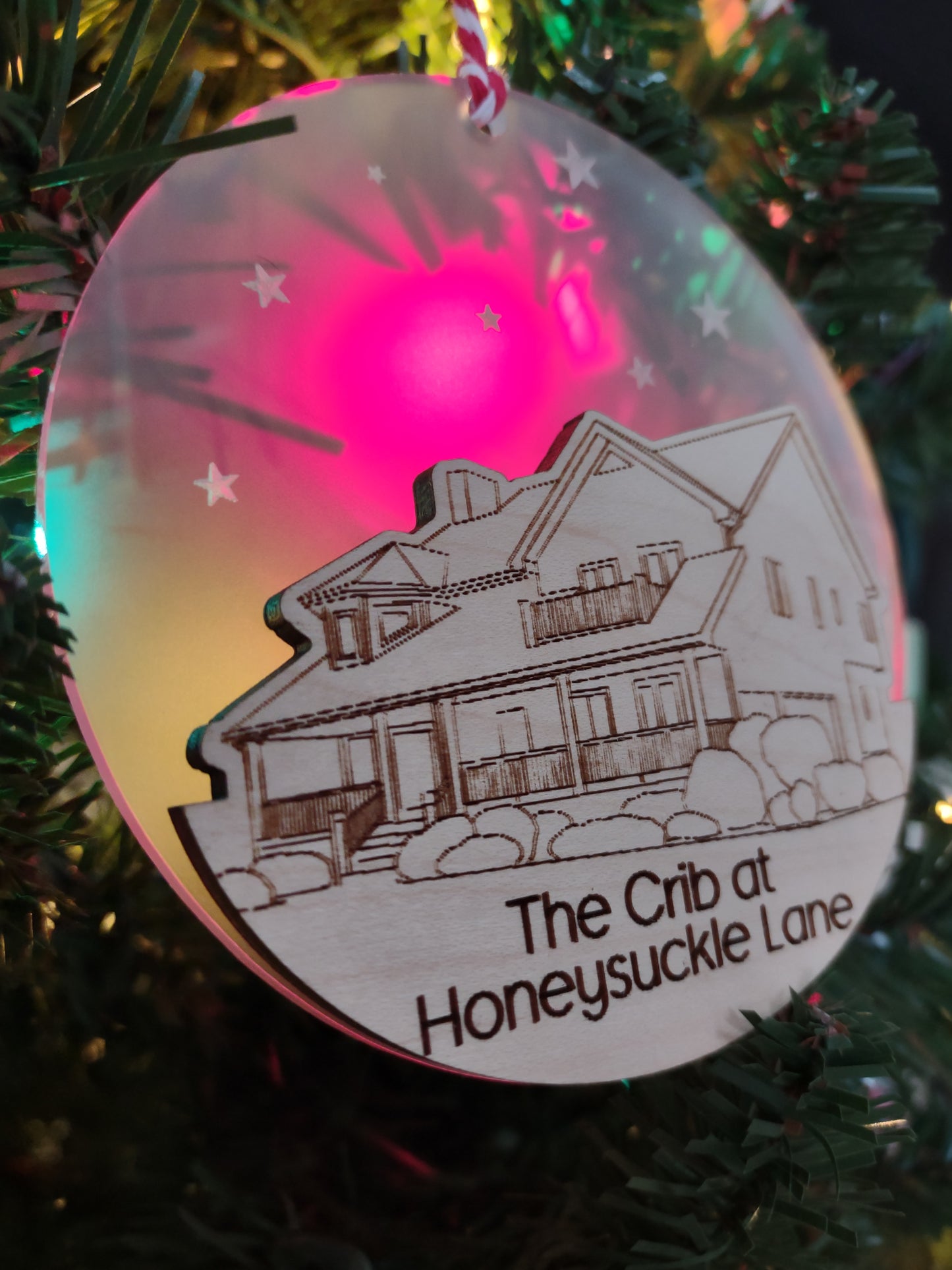 Custom Traced House Ornament