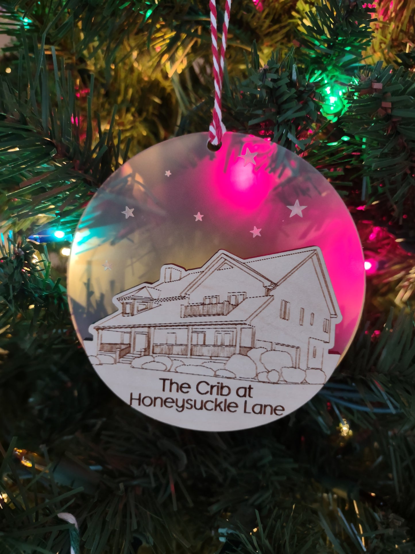 Custom Traced House Ornament