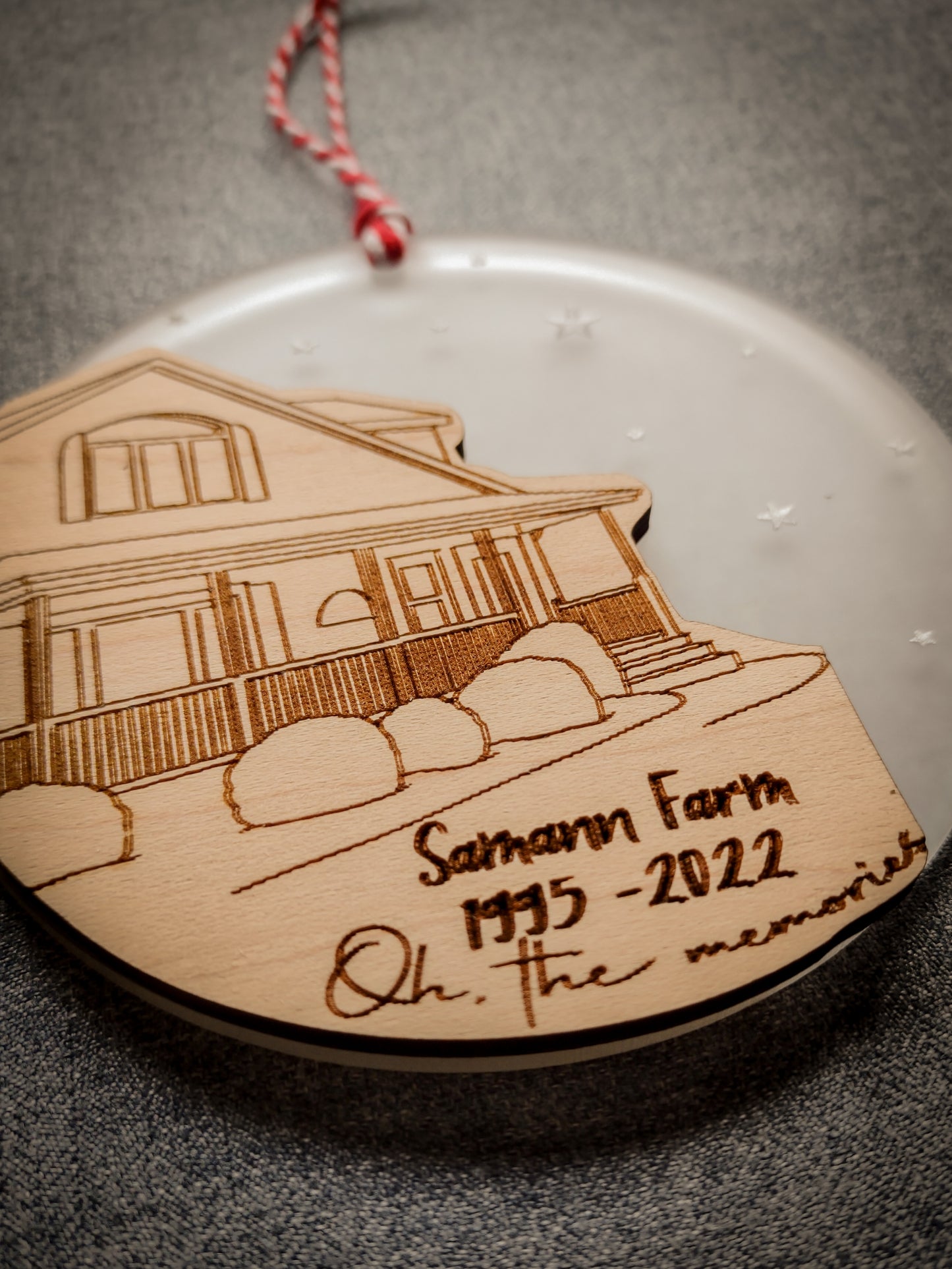 Custom Traced House Ornament