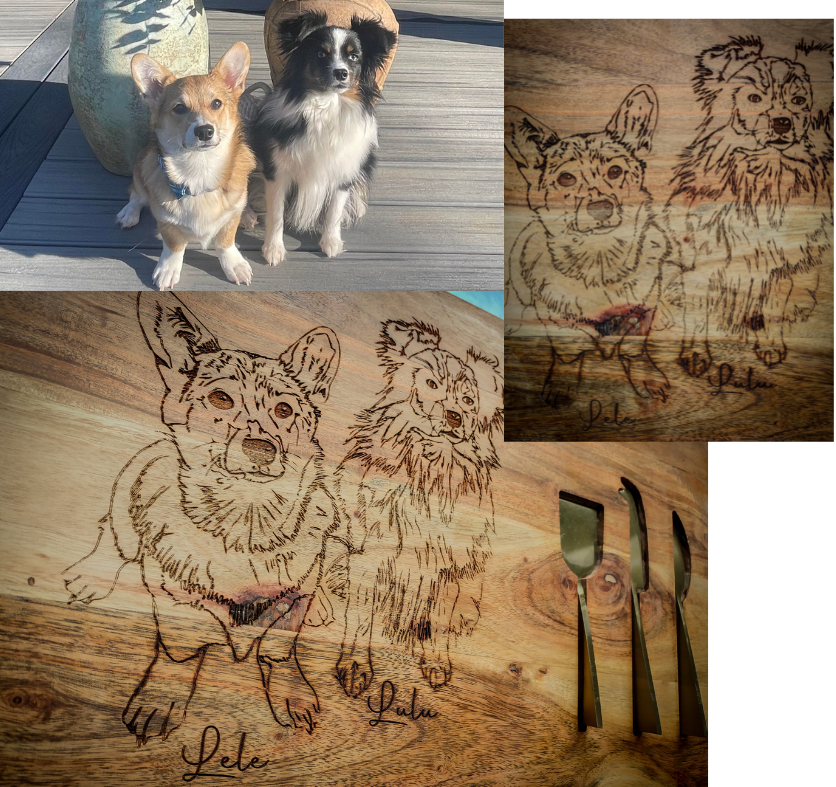 Custom Engraved Pet Portraits