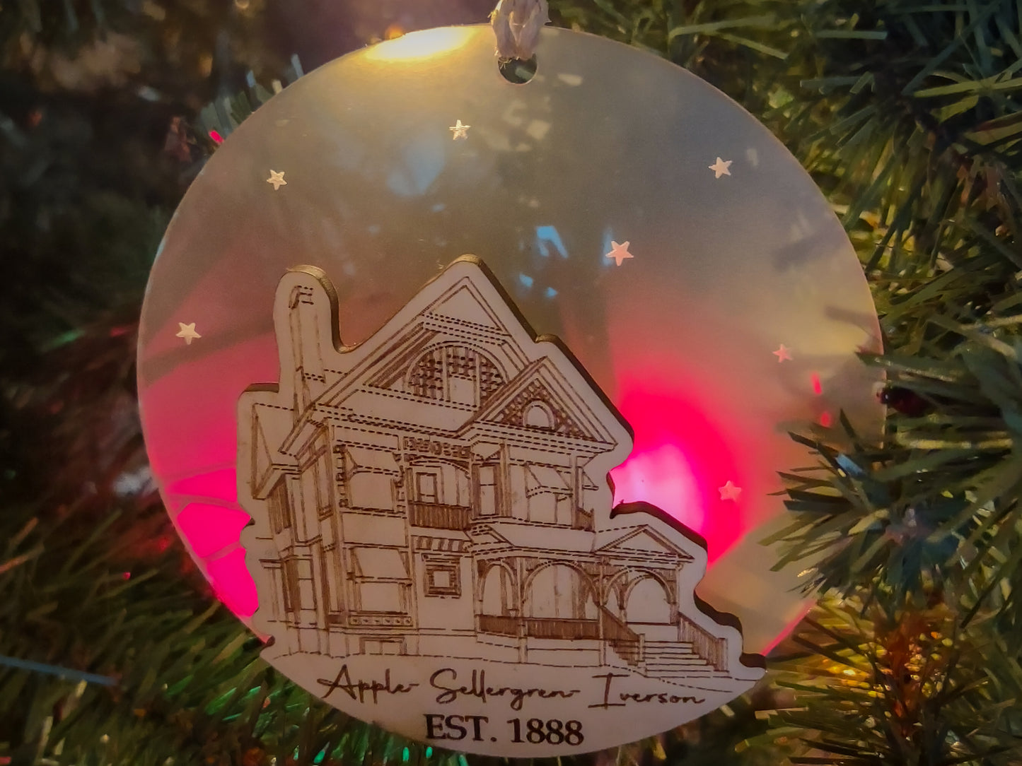 Custom Traced House Ornament