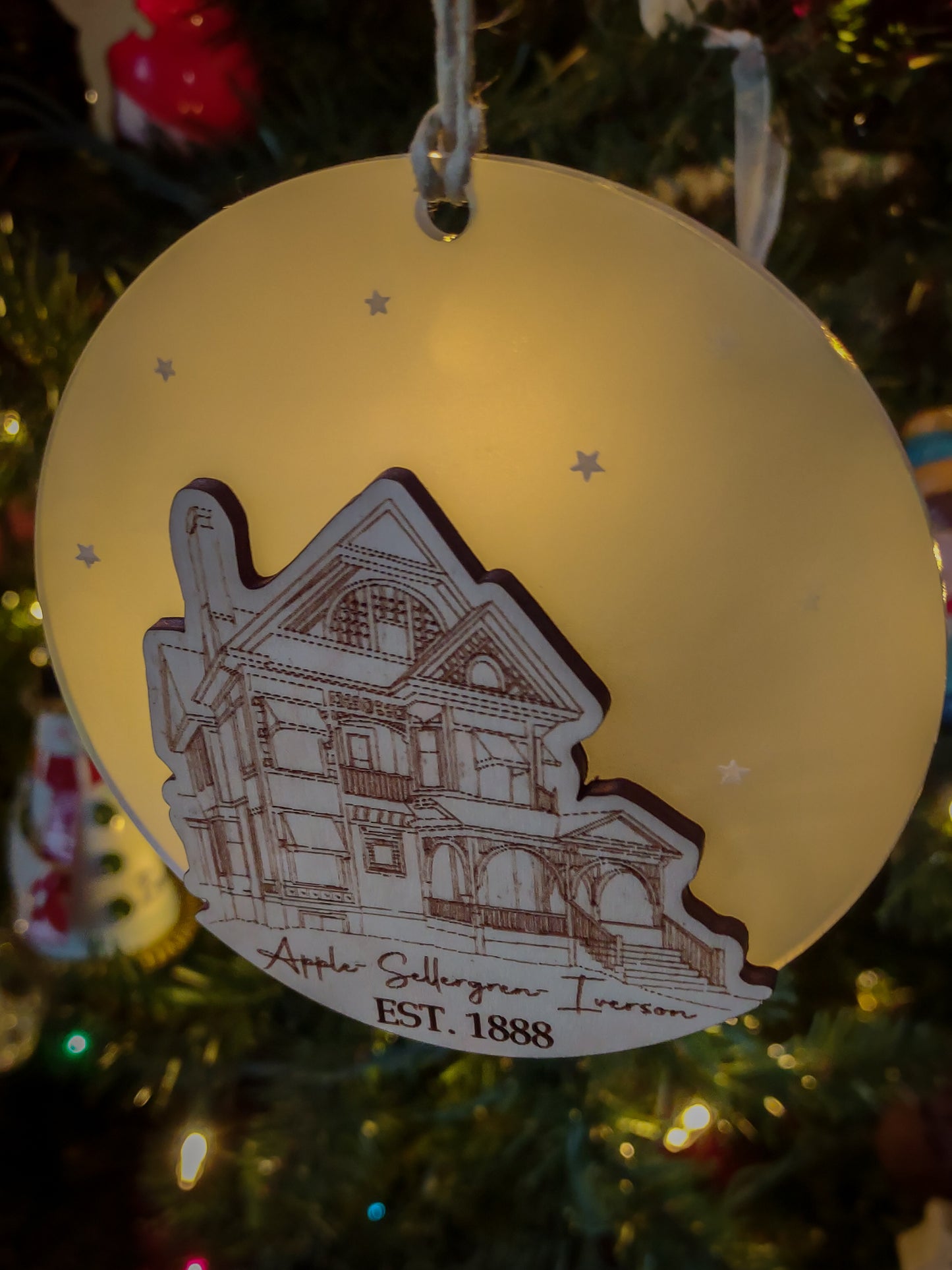 Custom Traced House Ornament