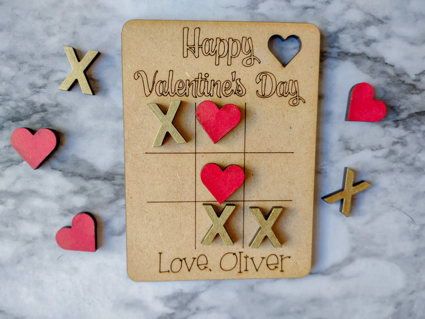Tic Tac Toe Valentine's Day Cards